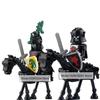 Skeleton Soldier Army King Knight Undead Horse Warrior Bricks Building Block Ringwraith Saddle Roman Soldiers Sword Waffen Toys