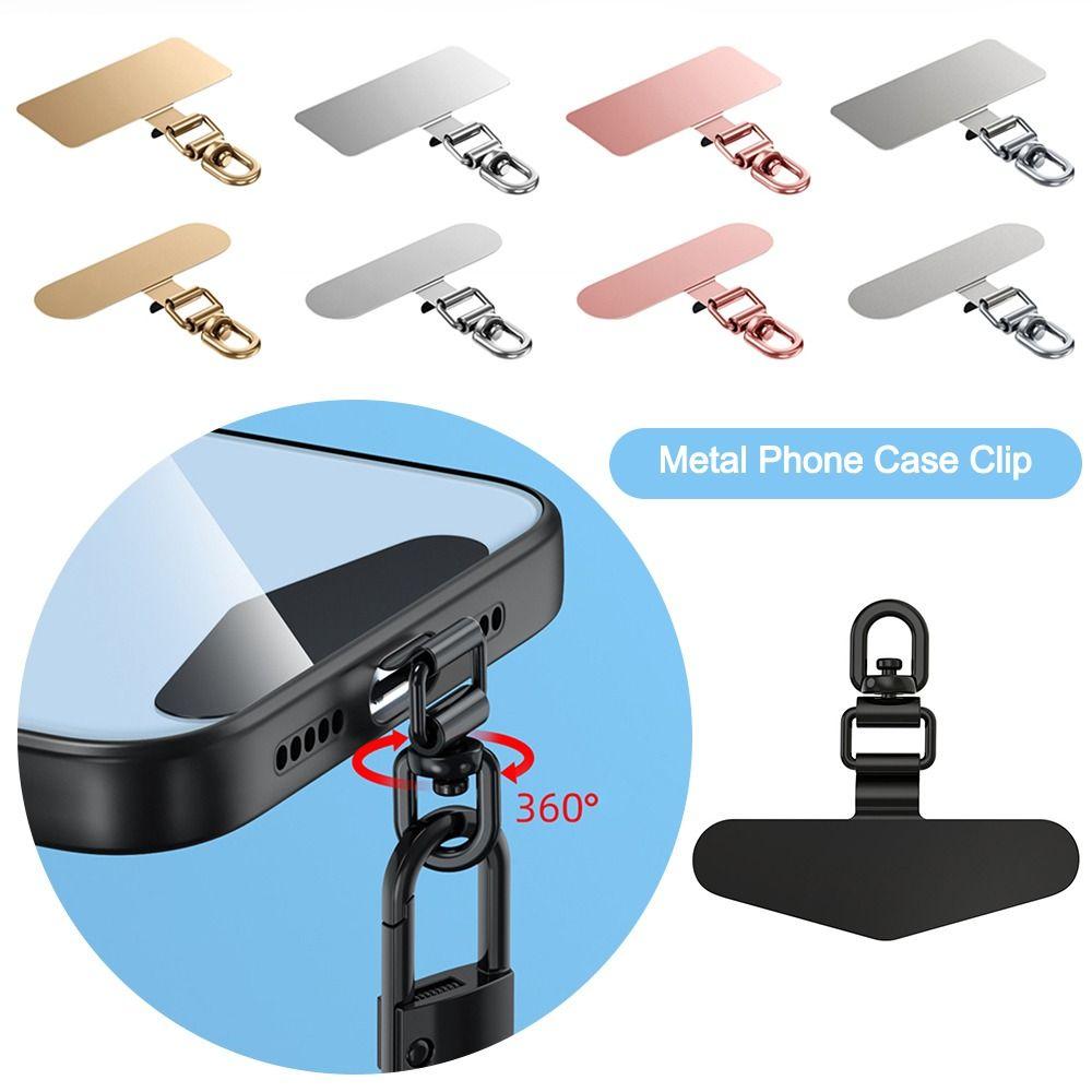 Stainless Steel Phone Case Hanging Rope 360° Rotatable Strap Fixed Gasket  for Mobile Phone