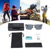 [PUKCLAR] PUKCLAR Men's Sunglasses, Polarized Lenses, PC Material, UV400 Protection, Stainless Steel Frame, Lightweight Design, Polarization Test