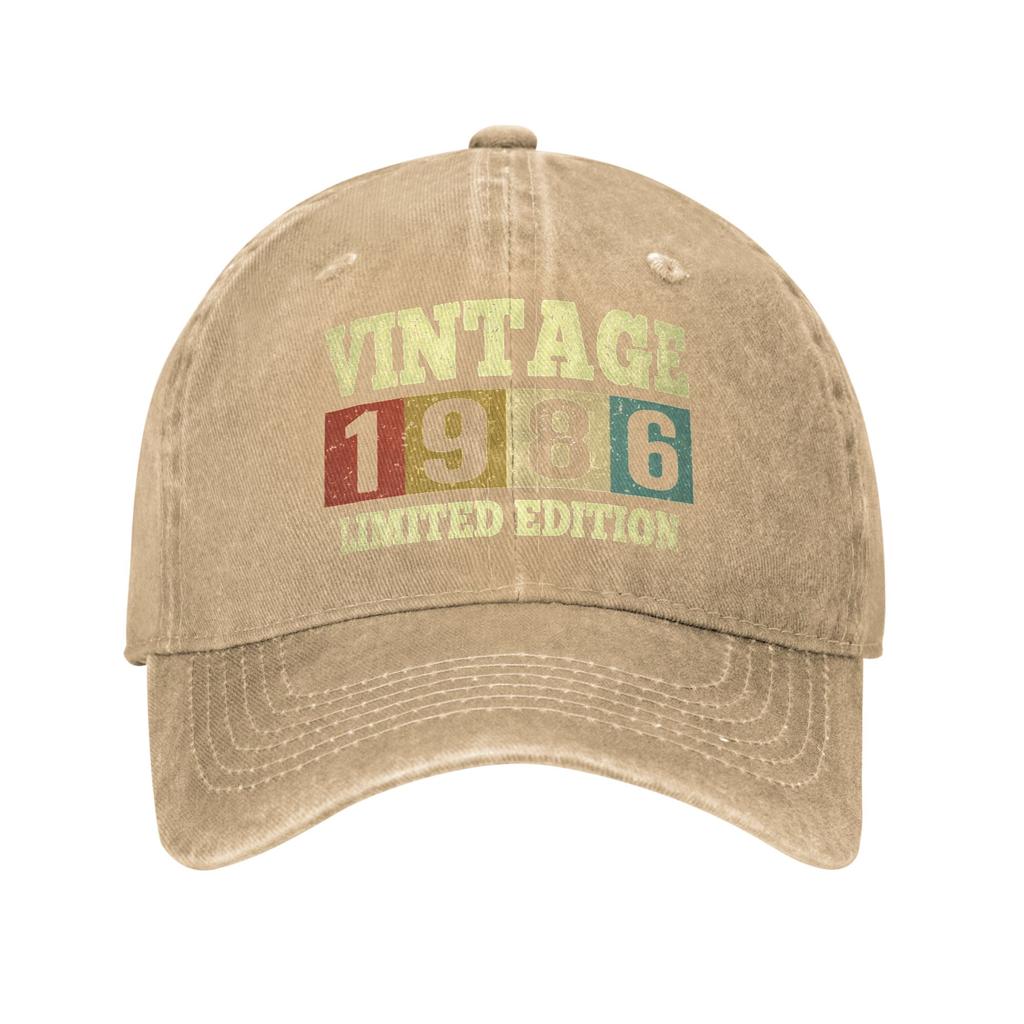vintage 1986 40th birthday Casual Baseball Cap Spring Trucker Hat Sunscreen Outdoor Snapback Cap Men Streetwear Baseball Caps