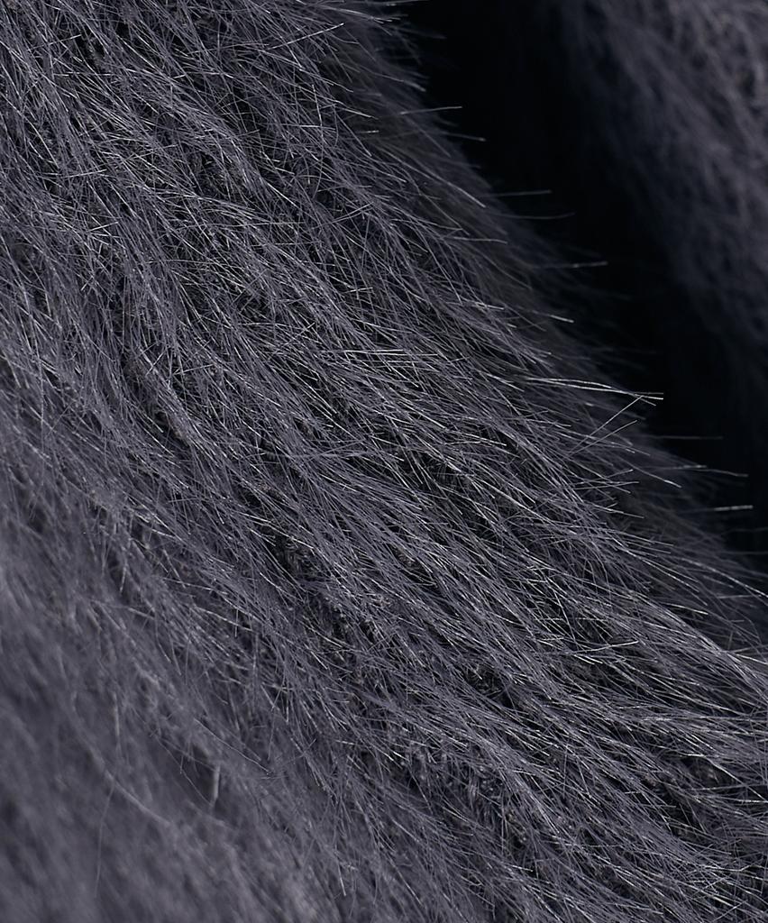 Yujen Soft Hairy Round Knit_Charcoal