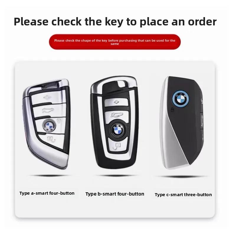 Car Flip Folding Key Case Cover Shell Fob For BMW 1 3 4 5 6 7 Series X3 X4 M5 M6 GT3 GT5 Keychain Protector Holder Keyless
