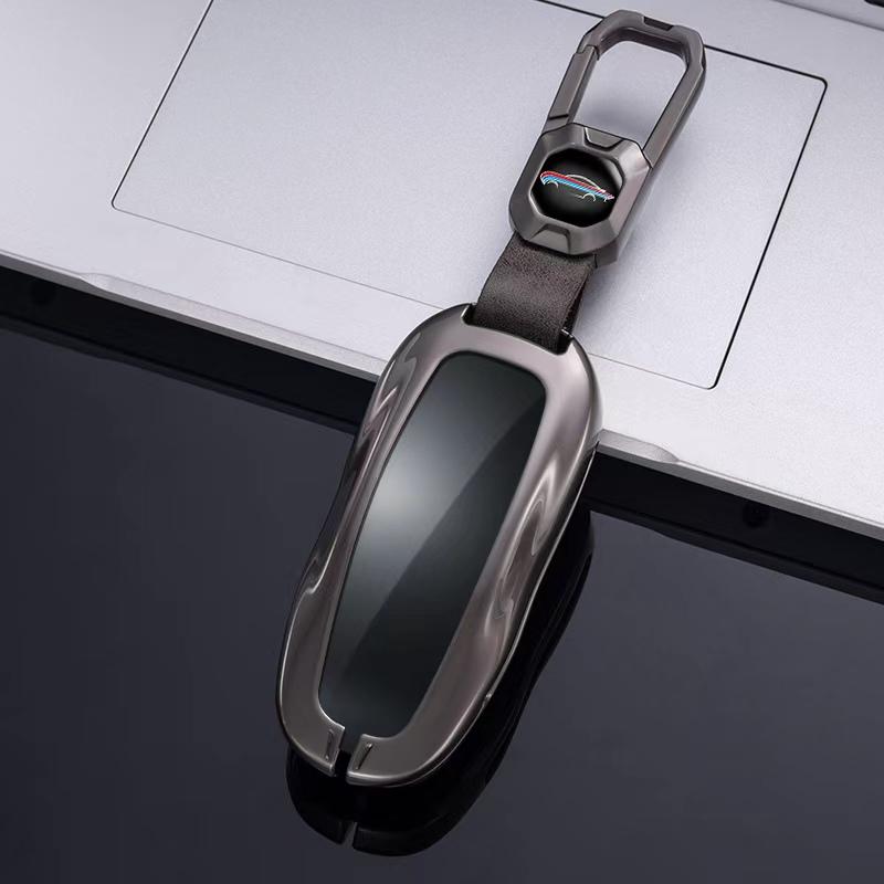 

Металлический чехол-накладка для смарт-ключа автомобиля для Tesla Model 3 Model Y 2018-2022 Model X Чехол для ключа Сумка Держатель Защитник Аксессуары model 3 y серый