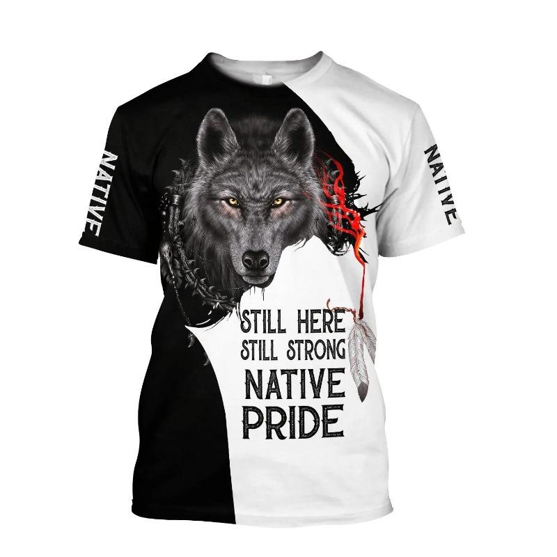 Personalized Name Wolf / Deer Hunting 3D All Over Printed Men's Fashion t shirt Summer Unisex Casual short sleeve T-shirt TX299