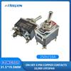 Mini Auto Toggle Switch AC 250V 16A 2/3/4/6/12 Pin ON-OFF ON-ON ON-OFF-ON 2/3 Position Copper/Silver Contact