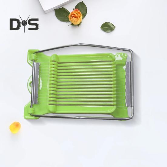 Potato Egg Slicer Easy Press Food Slicer Luncheon Meat Cutter with 14 Stainless Steel Wires Cheese Slicer for Soft Fruit Tofu Dragon Fruit
