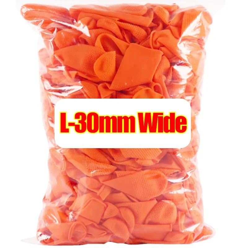 

200/10PCS Latex Finger Cots Orange Thumb Caps Anti-static Industry Rubber Fingertips Protector Gloves Non-slip Finger Gloves 10PCS