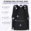Set Zaino Viola 3 Pezzi: Zaino Scolastico, Borsa Pranzo e Borsone per Libri per Studenti