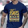 Fashion Birthday Gift for Men T-shirt Vintage Made in 1985 40th Birthday 40 Years Old Tops Summer Streetwear Fashion Causal Tees