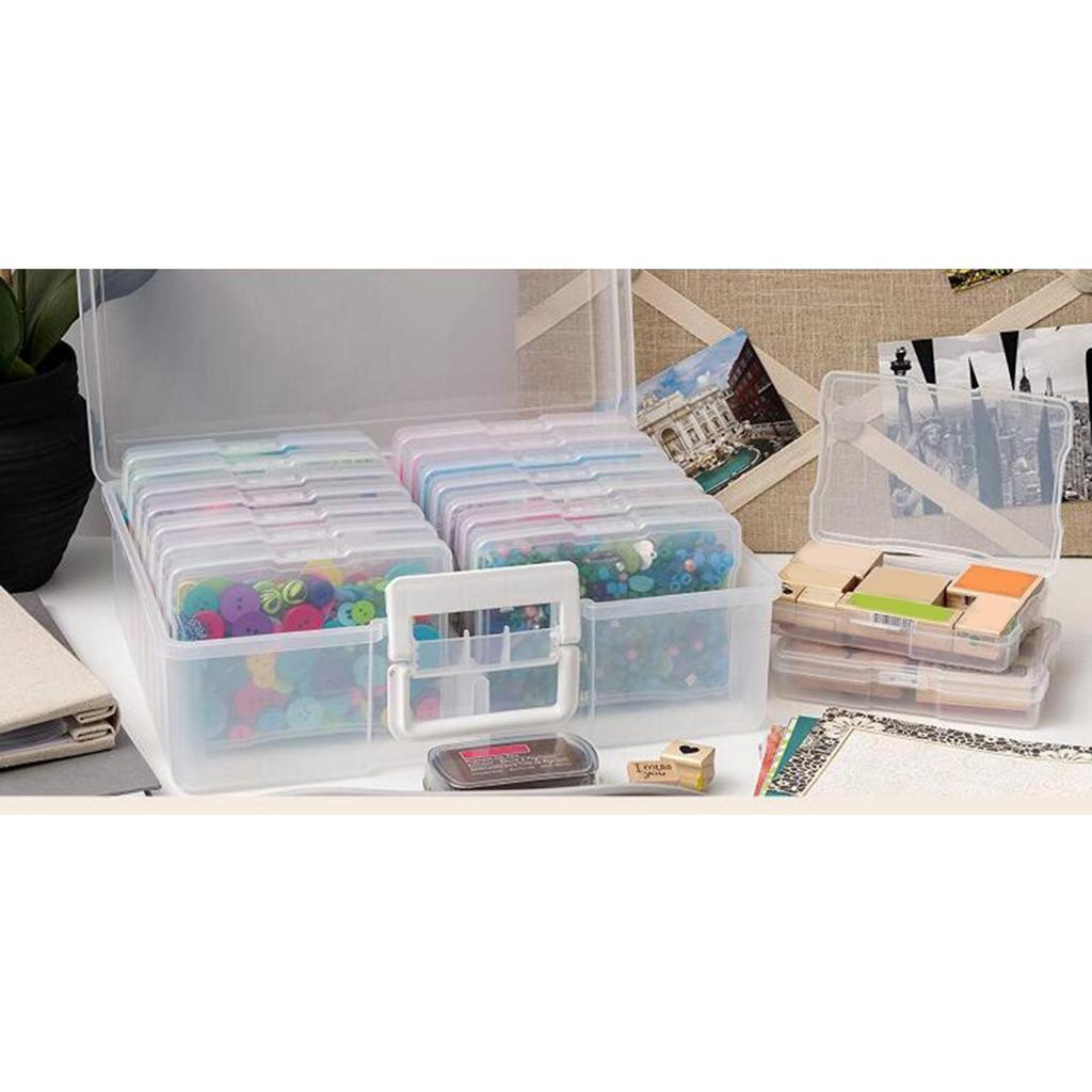 Large Photo Textiles Keeper Plastic Museum Holder 16 Chests Large Box Multi Storage Richards Colored 5 X Plastic Sewing Storage