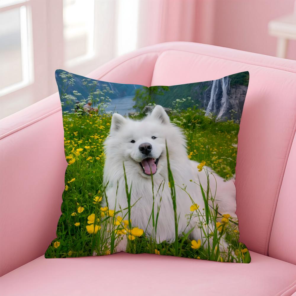 NICE CUTE Labrador Retriever dog Cushion Cover Pillow Case Soft Friendly Fabric  Concealed Zipper