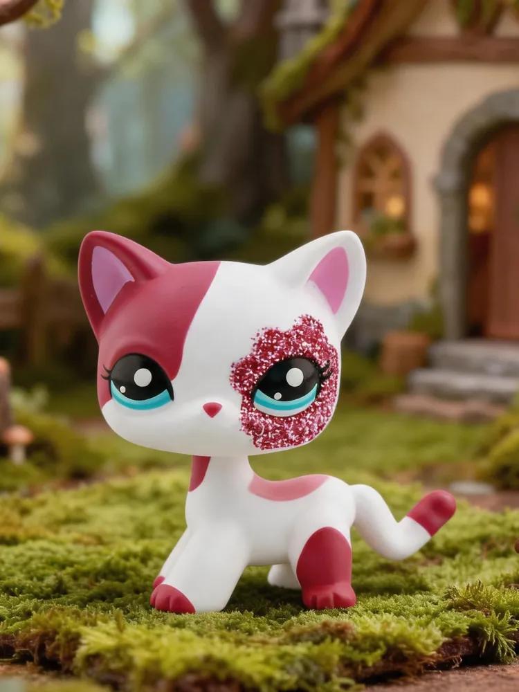 Pet Shop # 2291, lps toys, Shorthair cat, gift for girl (With packaging bag)