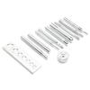11PCS With Base Rivet Setter Kit Die Punch Snap Set  For Leather Crafts and Repairs