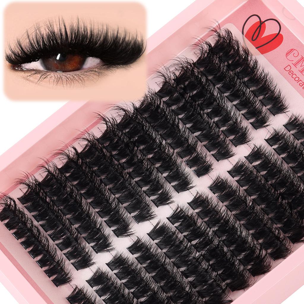 216 Clusters Single Cluster D Curve False Eyelashes Daily Activities 8-16Mmdiy Segmented Grafting Dense Hair