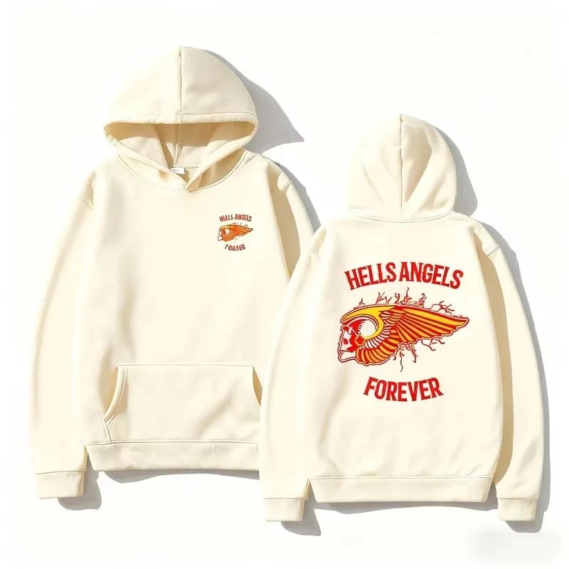 Hells Angels Brotherhood Motorclub Vintage 2D Hoodie New Men Women Sweatshirt Unisex Streetwear Hip Hop Autumn Winter Tops Cloth