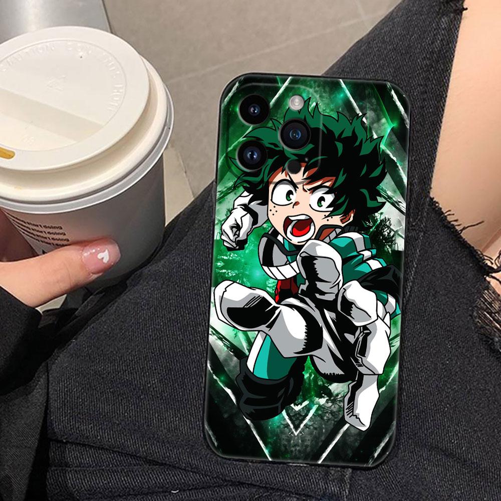 Cartoon My Hero Academy Cover Phone Case For iphone Apple 17 AIR 16E 16 15 14 13 12 11 Pro XR Max 8 7 Plus TPU Case Funda Shell