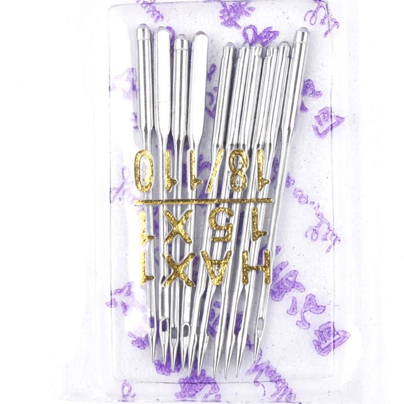 10pcs Household Industrial Sewing Machine Needles, Flat Sewing Machine Flat Needles, Multi Specification Wear-Resistant Clothing Sewing Accessories