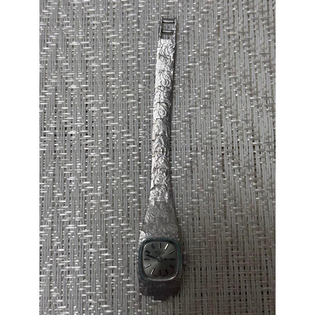 Used [Rare] [Working item] VULCAIN manual winding watch stainless steel