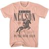 Willie Nelson On The Road Again Cowboy Peach Musik T-Shirt