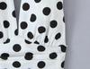 Women's 2025 Autumn/Winter Halter Polka Dot Backless Camisole & High-Waisted A-Line Skirt Set