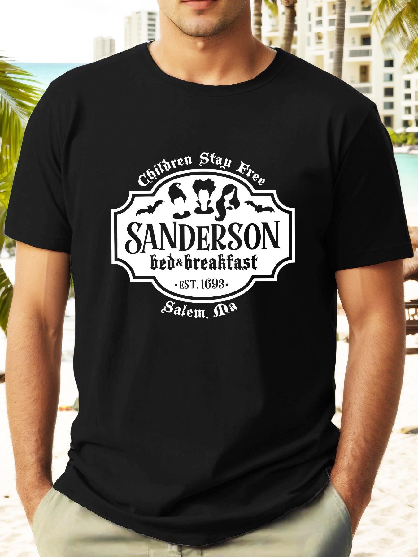 

SANDERSON Vintage Barbershop Badge Graphic T-shirt - Light Grey Retro Chicago Crew Neck Short Sleeve Tee S