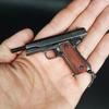 1:3 Scale Alloy 1911 Pistol Mini Gun Metal Keychain 1911 Pistol Keychain Fidget Toy PUBG Gun Gift Pubg Decoration Toys