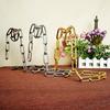 Iron Chain Wine Bottle Holder Hanging Wine Bottle Display Rack Kitchen Storage Rack Home Desktop Decoration
