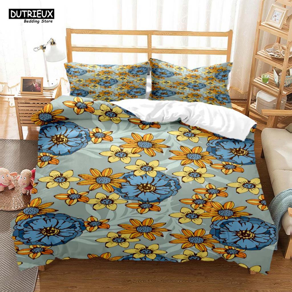 Little Daisy Digital Print Polyester Bedding Sets Child Kids Covers Boys Duvet Cover Set For Teens Bedding Set Bed Comforter Set