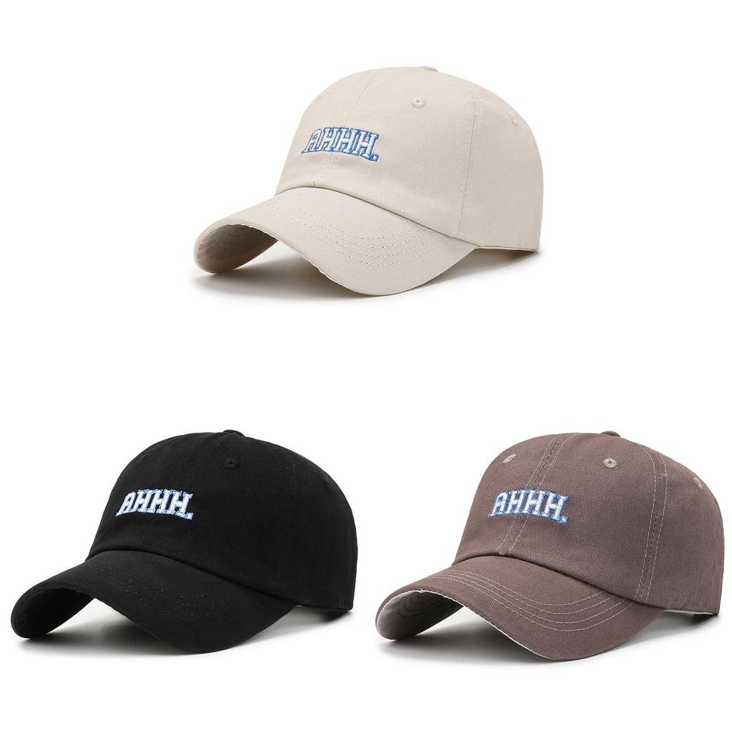 Ahhh Letter Embroidery Baseball Cap Cotton Hat Sun Protection Breathable Gift