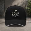 GolfThemed Adjustable Baseball Cap for Unisex  Women  Lightweight Duckbill Hat with Toggle Closure Hand Washable