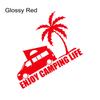 Enjoy Camping Life Slogan Car Windshield Sticker Window Body Vinyl Decal Decoration For VW Volkswagen Transporter T4 T5 T8 Bus