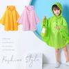 For Children and Kids Kindergarten Boys and Girls Children Cape-Style Raincoat Thin Fashion Cape Outwear Non-Disposable Poncho
