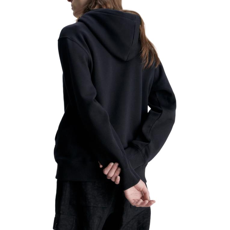 Calvin Klein Letter Print Fitted Hoodie Men Hoodies Black J325246-BEH