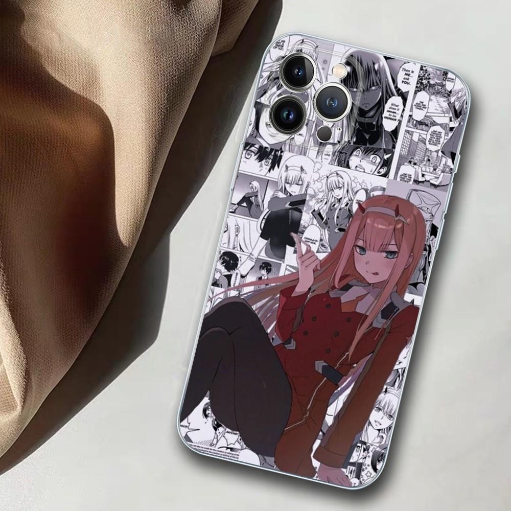 DARLING in the FRANXX Phone Case For iPhone 14 11 12 13 Mini Pro XS Max Cover 6 7 8 Plus X XR SE 2020 Funda Shell