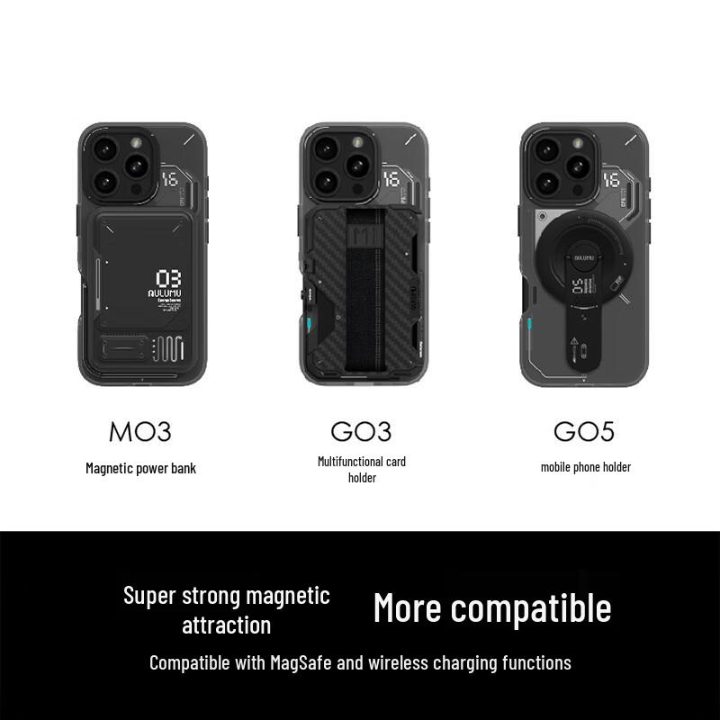 AULUMU A16 Magnetische Leuchtende Halbtransparente Handyhülle