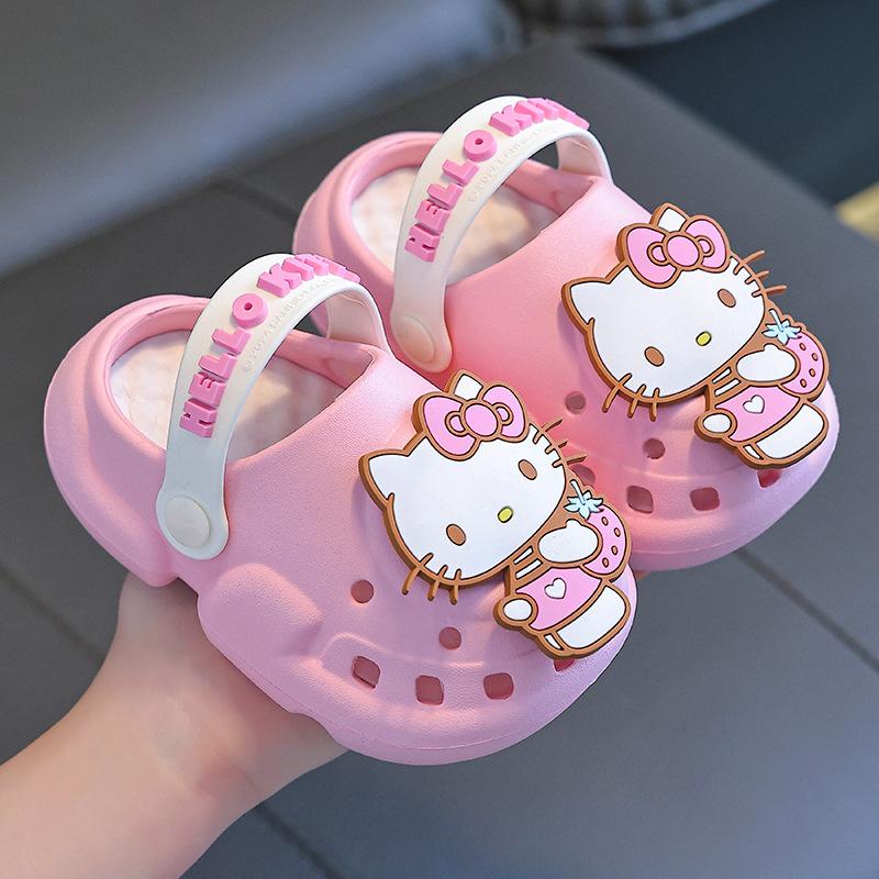 

Children s summer slippers for girls, home anti-slip clogs for little boys and toddlers, closed-toe outdoor sandals 24-25【Inner Length15cm
