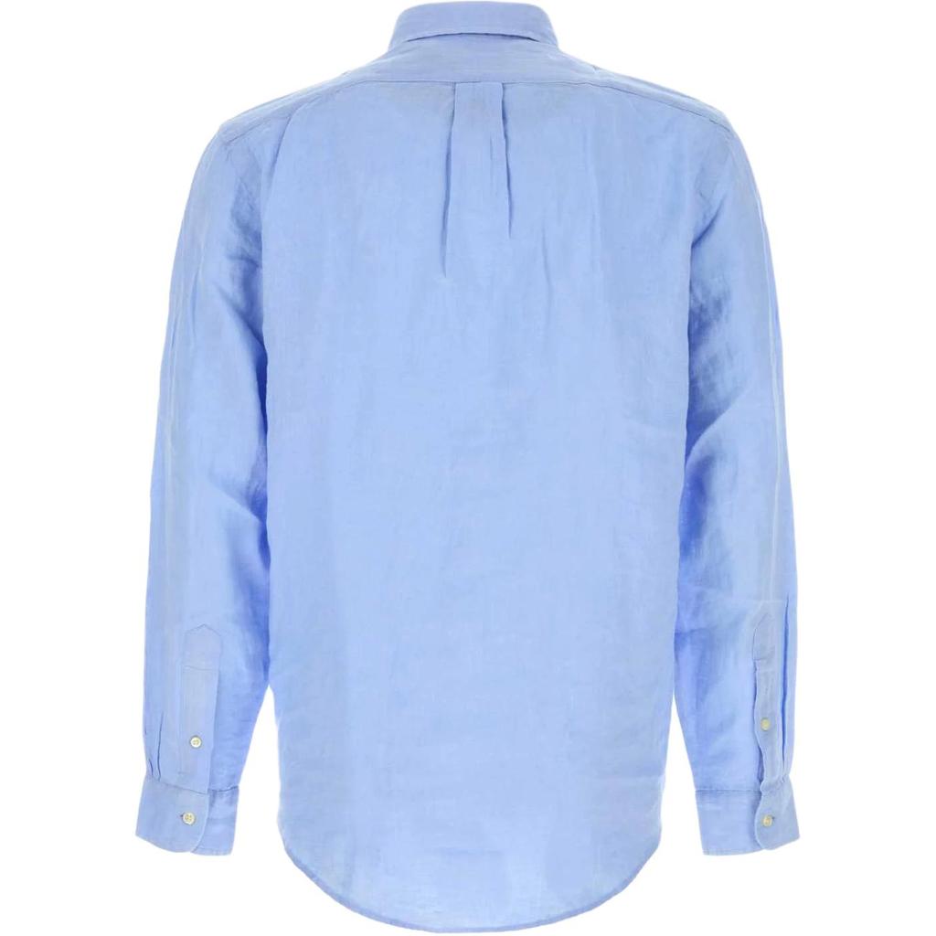 Polo Ralph Lauren Solid Color Linen Small Pony Embroidered Shirt Men shirts 710966294-509