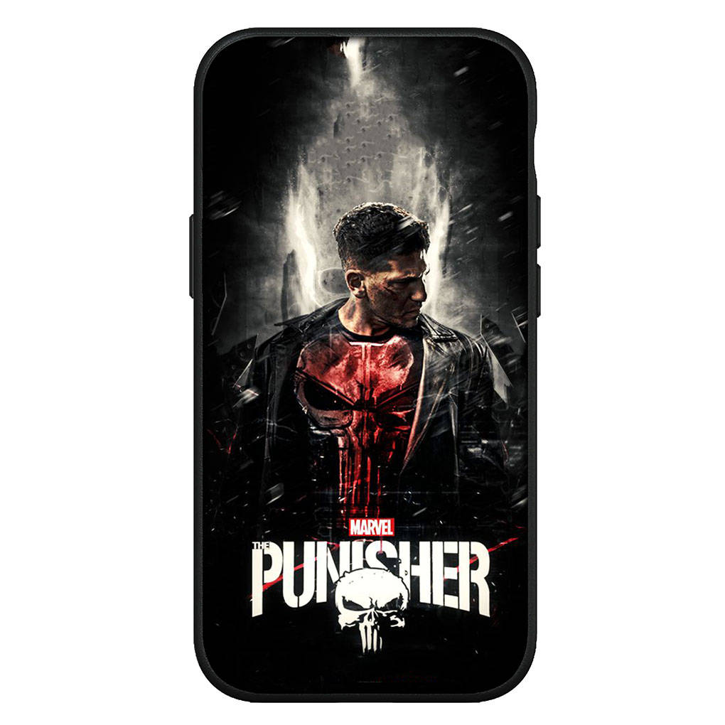 Carcasă de telefon Marvel Punishers pentru iPhone 16 15 X XR Samsung Galaxy S24 S23 Plus Xiaomi Redmi Note 13 12 11 Pro Max 9 10 14 S22 13COPPO pentru Huawei