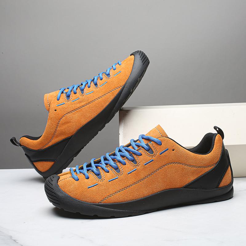 Fashion Wide Toe Men's Casual Sneakers Couple Genuine Leather Sport Footwear Lightweight Breathable Running Shoes Walking Shoes