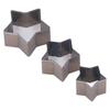3Pcs Leather Punching Dies Star Shape Clean Cut Alloy Steel Leather Cutting Mold for Crafts DIY