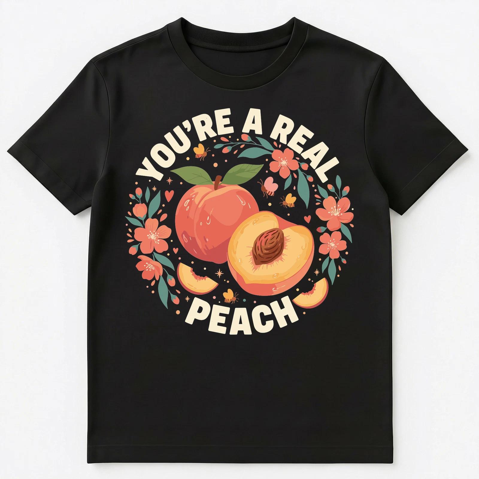 Youre A Real Peach Inspiring Kindness Design Unisex T-Shirt 3XL