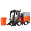 Simulation Road Sweeper Car Toy Garbage Truck Sanitation Disposal Streetcar Model Light Music Pull-back Vehicle Toy - PJ