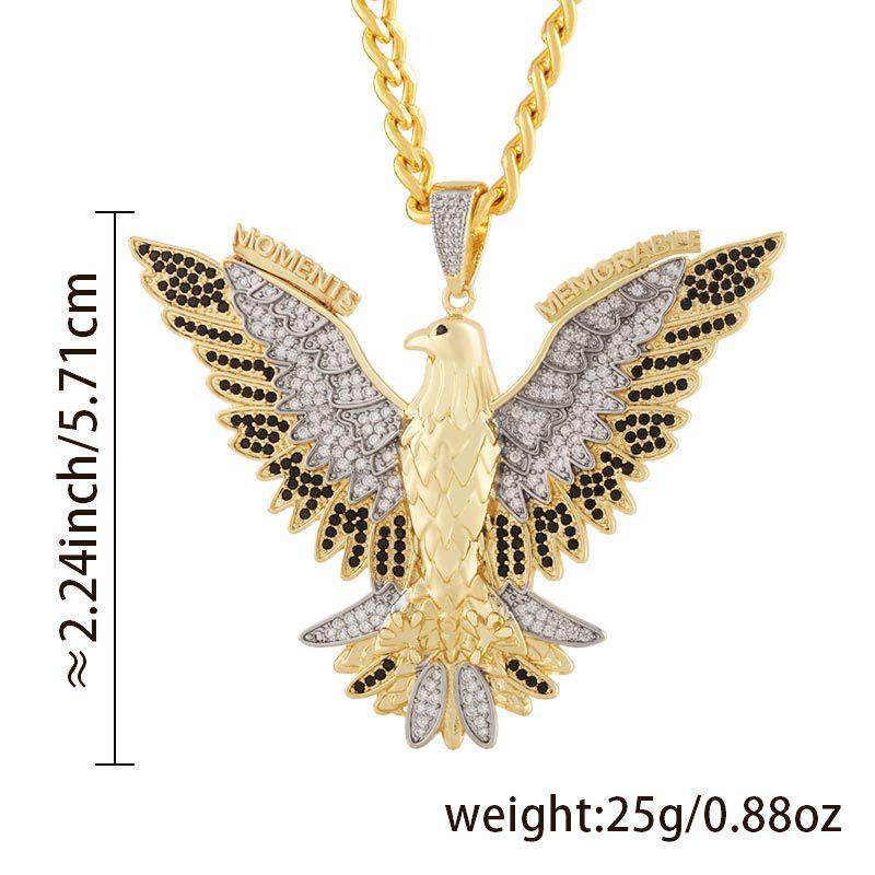 DAXI Hip Hop Men`s Two-Tone Zircon