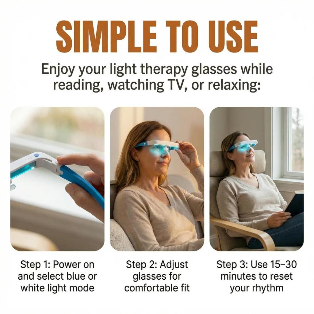 Mvolo® Light Therapy Glasses PRO