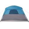 Family Tent with Porch for 6 Persons Blue Waterproof
