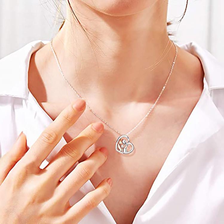 Elegant Heart Shaped Necklace With Unique Horse Design In Stylish Rose Gold Color For All Occasions