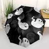 1pc Ghost Moon Automatic Open/close, All-Season Portable Folding Umbrella, Travel, Everyday, Formal Events054