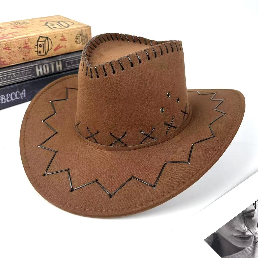 Vintage Western Cowboy Hat Summer Travel American Men'S And Women'S Shade Sunscreen Hat Knight Hat Jazz Hat