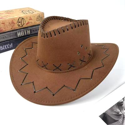 Tibetan Retro Western Cowboy Hat Spring and Autumn Travel Men's and Women's Sunshade Sunscreen Hat Knight Top Hat Jazz Hat