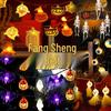Halloween LED String Lights: Pumpkin, Spider, Skull, Ghost & Bat Decor for Party & Bar